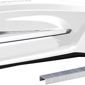 Office Ascend 3 in 1 Stapler Integrated Remover & Staple Storage, 420 Staples Included, 20 Sheet Capacity, Lightweight, White (B210-WHT), Full Size