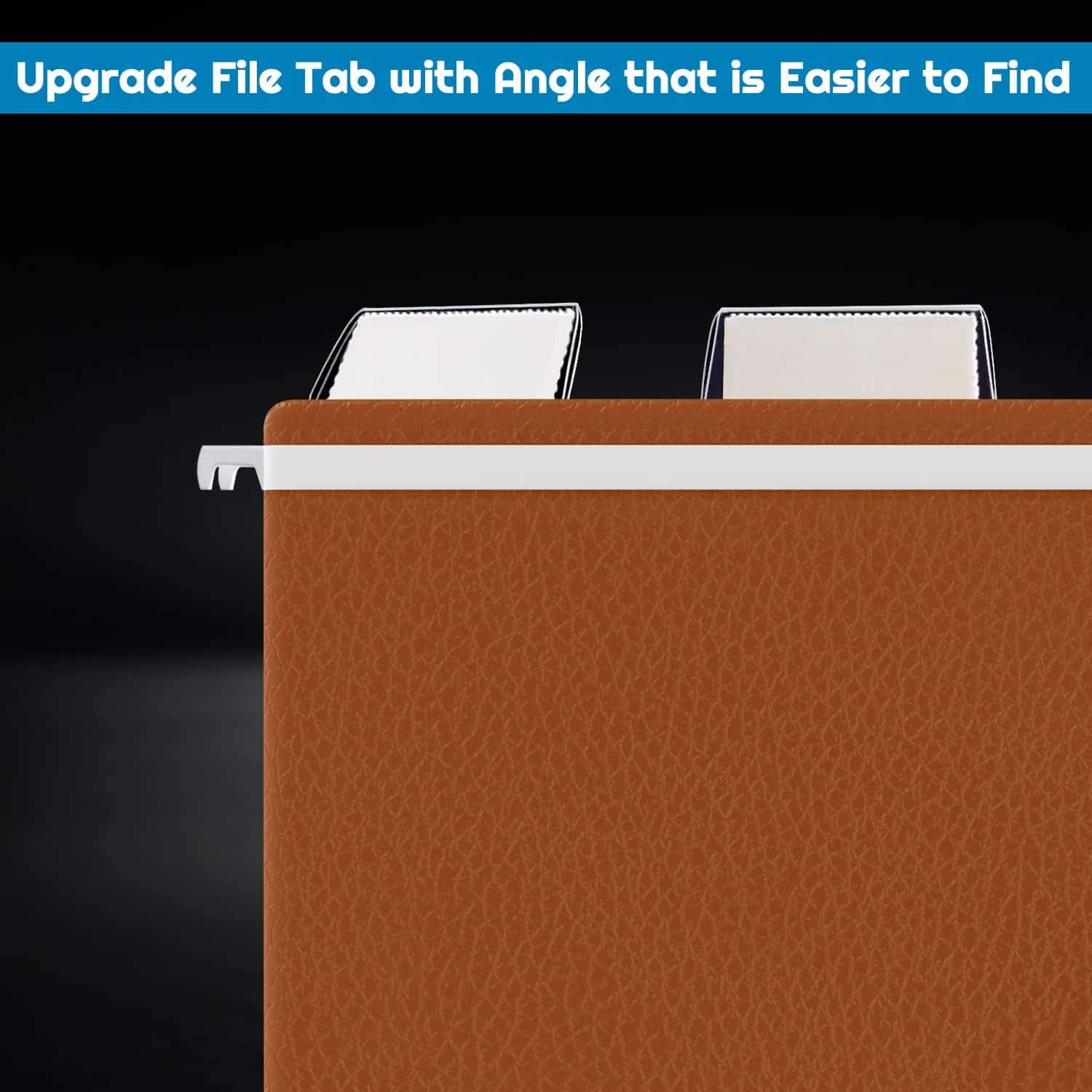 File Folder Tabs, Selizo 100 Sets Hanging File Folder Labels 2" Tabs and Inserts for Hanging Files - Image 5