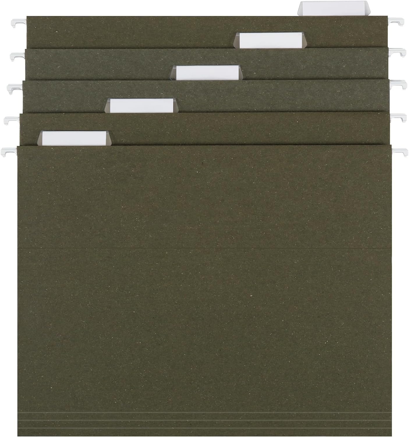 Island Hanging File Folder 1/5 Cut, Letter Size, Standard Green, 25 Count (372 1/5)