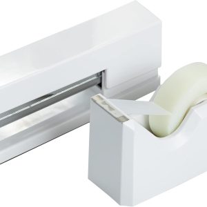 Office & Desk Sets - 1 Stapler & 1 Tape Dispenser - White - 2/Pack