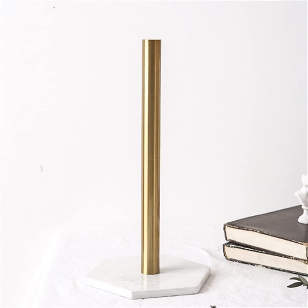 Natural Marble Texture Gold-Plated Kitchen Paper Towel Holder Roll Holder Ceramics Desktop Jewelry Storage - Image 5